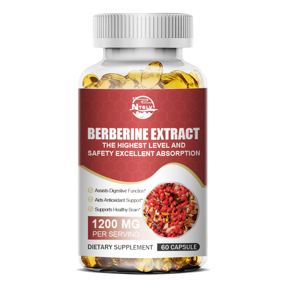 1-4Bottles Berberine Extract Capsules Digestive Antioxidant Brain Health Support