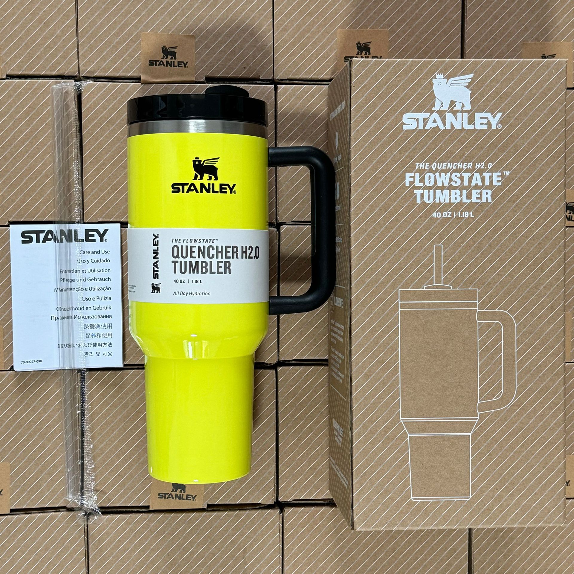 New Winter Stanley Quencher H2.0 FlowState Tumbler 40oz Cup 1.2L With Box Hot