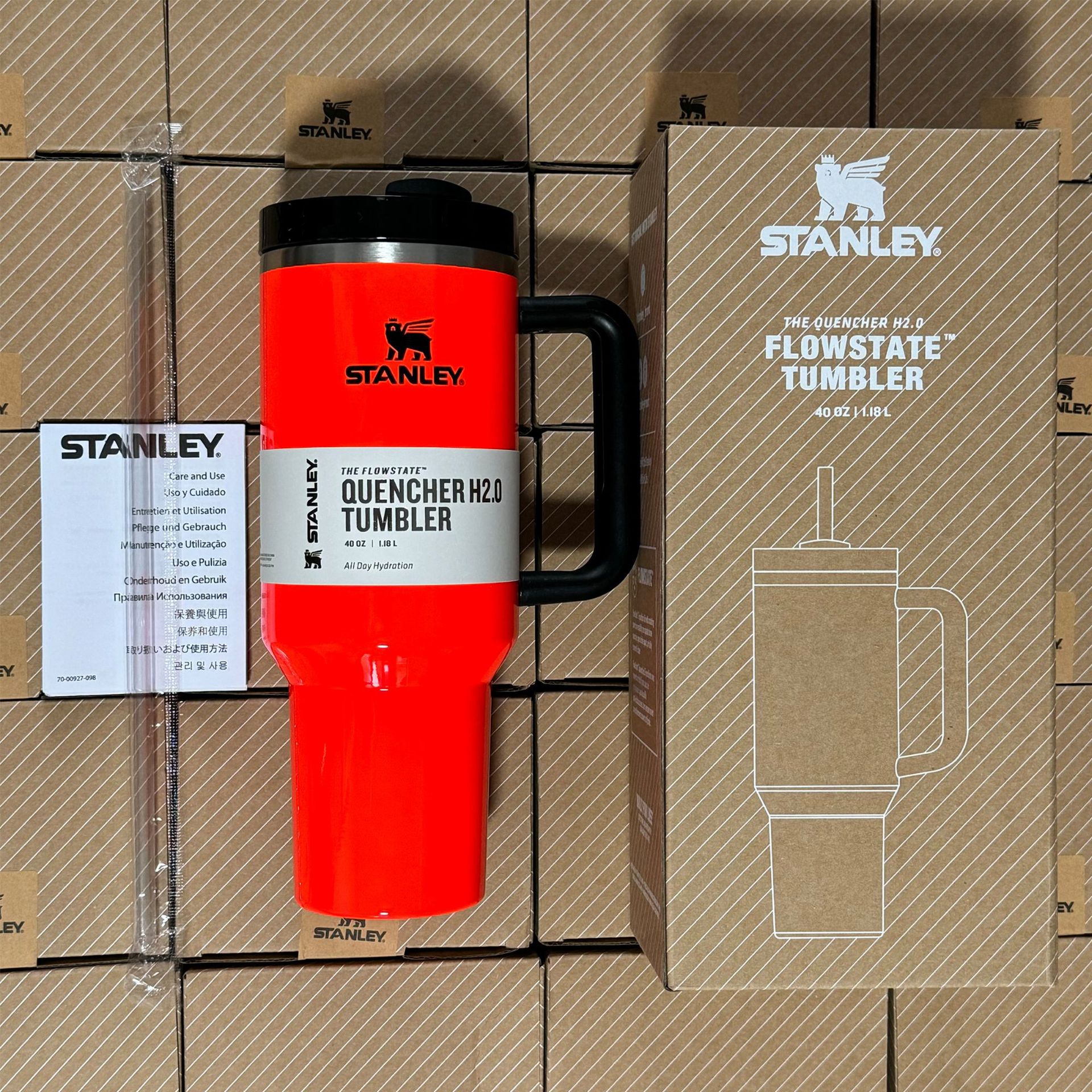 New Winter Stanley Quencher H2.0 FlowState Tumbler 40oz Cup 1.2L With Box Hot