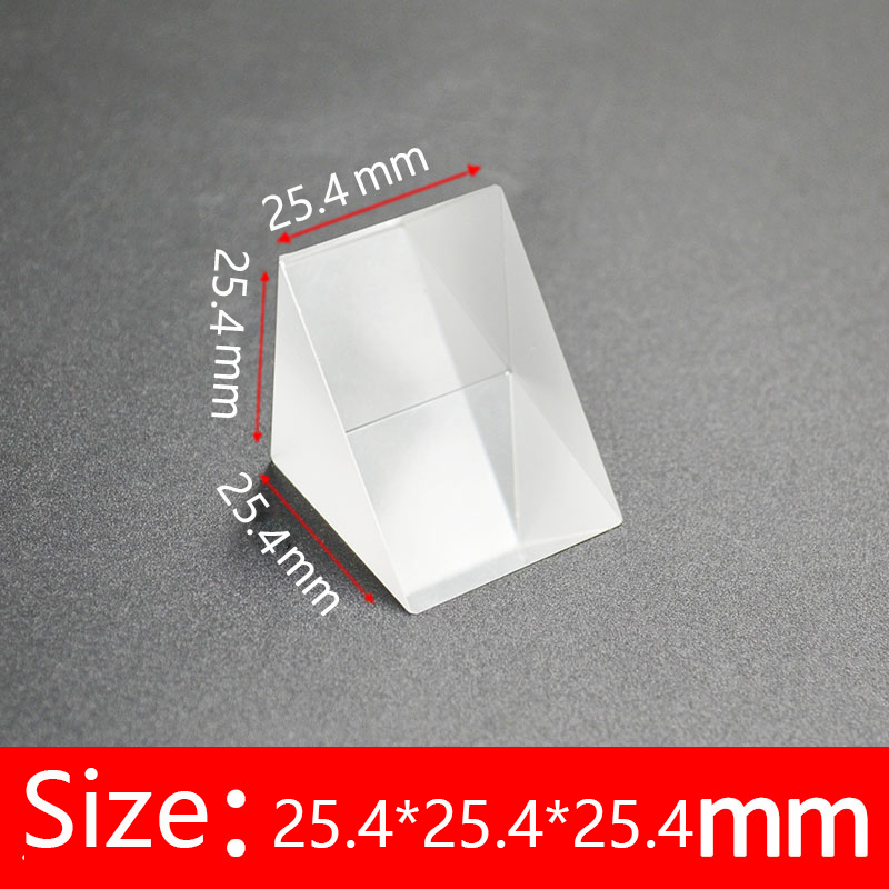 Physical experiment of 90 degree total reflection of right Angle isosceles prism - Picture 12 of 19