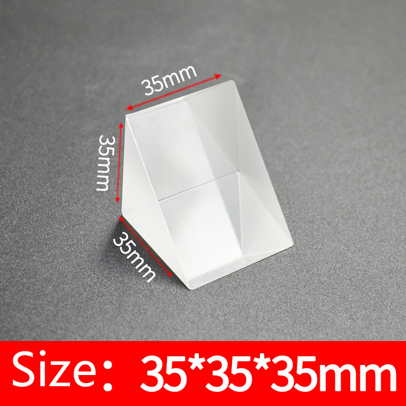 Physical experiment of 90 degree total reflection of right Angle isosceles prism - Picture 14 of 19