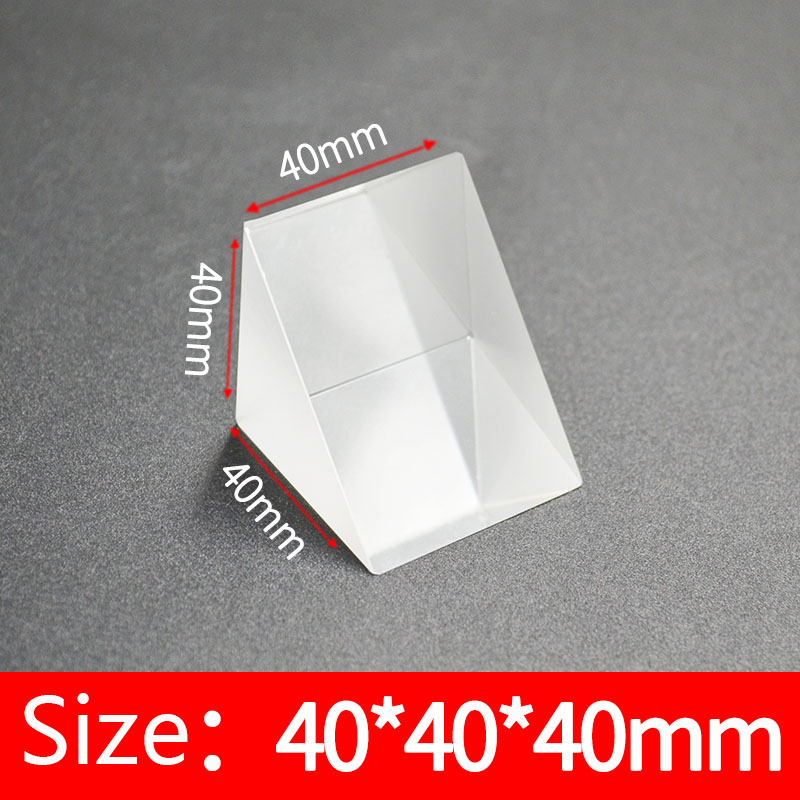 Physical experiment of 90 degree total reflection of right Angle isosceles prism - Picture 15 of 19