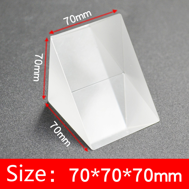 Physical experiment of 90 degree total reflection of right Angle isosceles prism - Picture 18 of 19