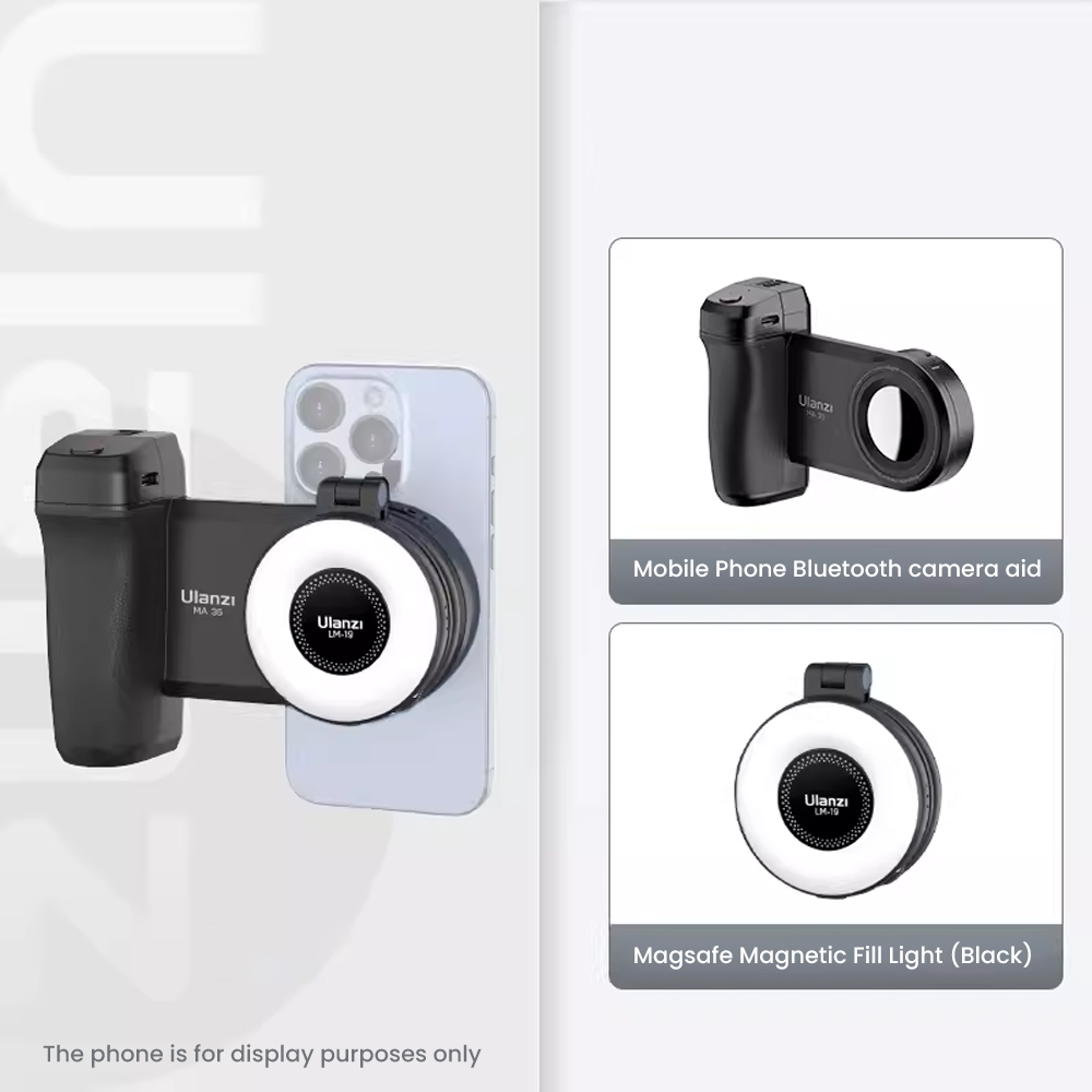 Ulanzi Teléfono Móvil Bluetooth Inalámbrico Cámara Ayuda Para Magsafe Magnético Apple 15 - Imagen 13 de 14