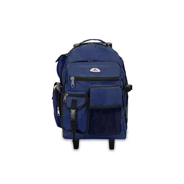 Everest Unisex Deluxe Backpack On Wheels 13.5"x 18.5"x 7" Burgundy US