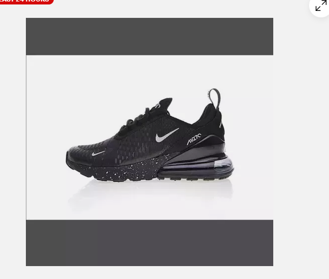 UK Men Women's black 270 Running Shoes Light Sport Trainer Sneakers Trainers new - Picture 40 of 41
