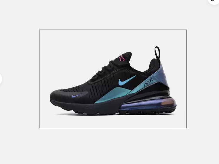 UK Men Women's black 270 Running Shoes Light Sport Trainer Sneakers Trainers new - Picture 29 of 41