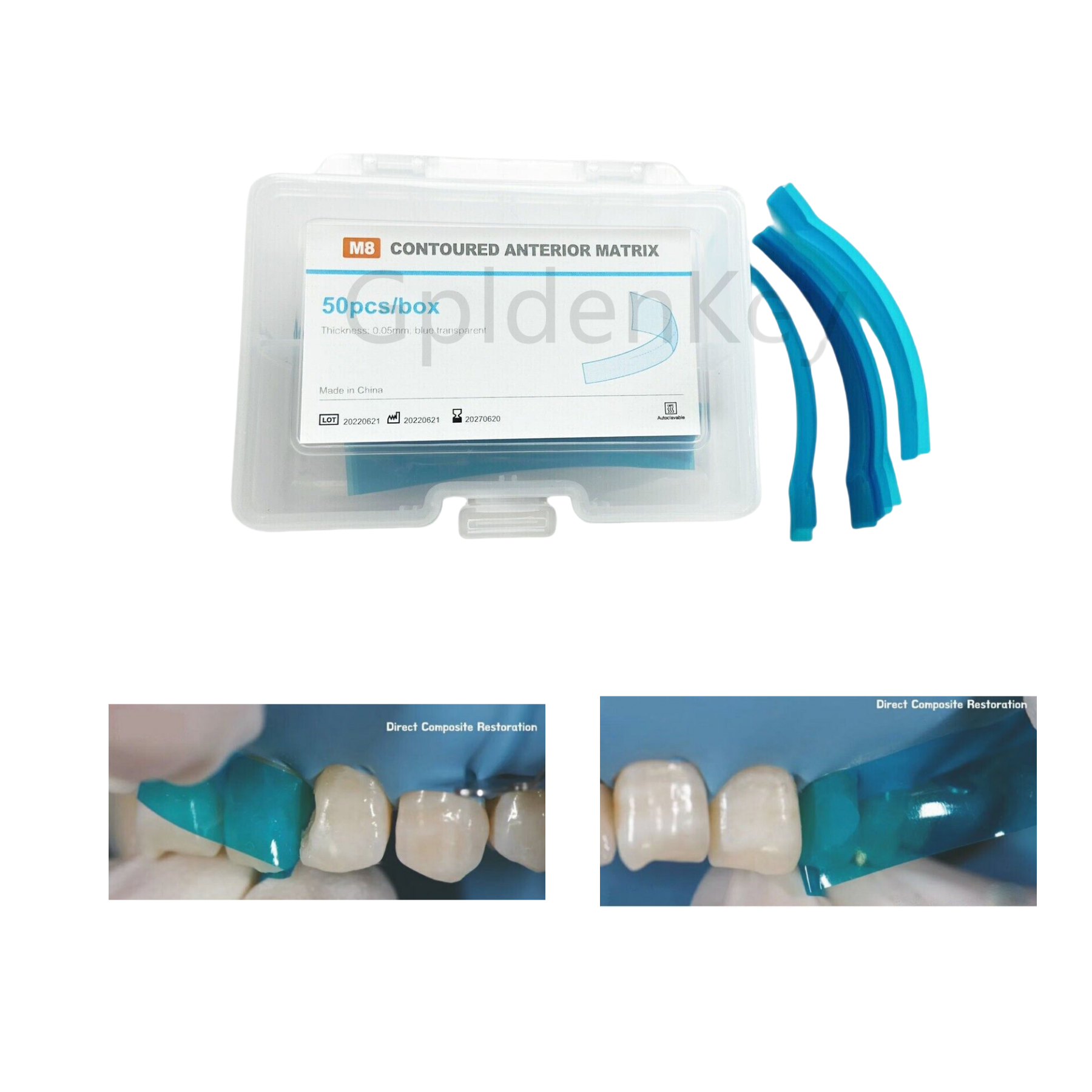 Dental Anterior Twin Matrices Cervical Matrix Blue Strip Fits TOR VM Minideep - Picture 11 of 13