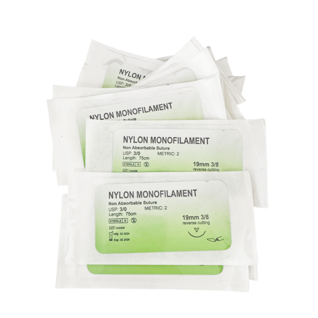 Dental Study Suture Practice Silk Sutures Braided Reverse Needle Train Test