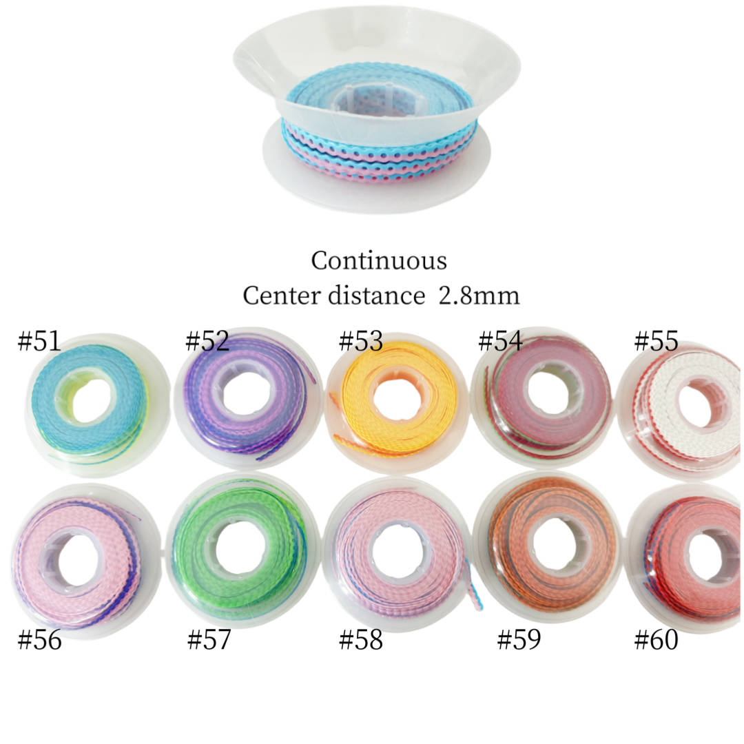 Double Color Dental Orthodontic Elastic Ligature Tie Rubber Bands Power Chains - Picture 11 of 11