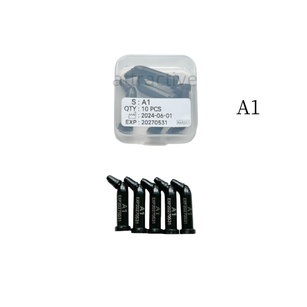 Dental Composite Resin Capsules A1/2/3/3.5 Unidose Caps Hybrid Light Cure 0.3g