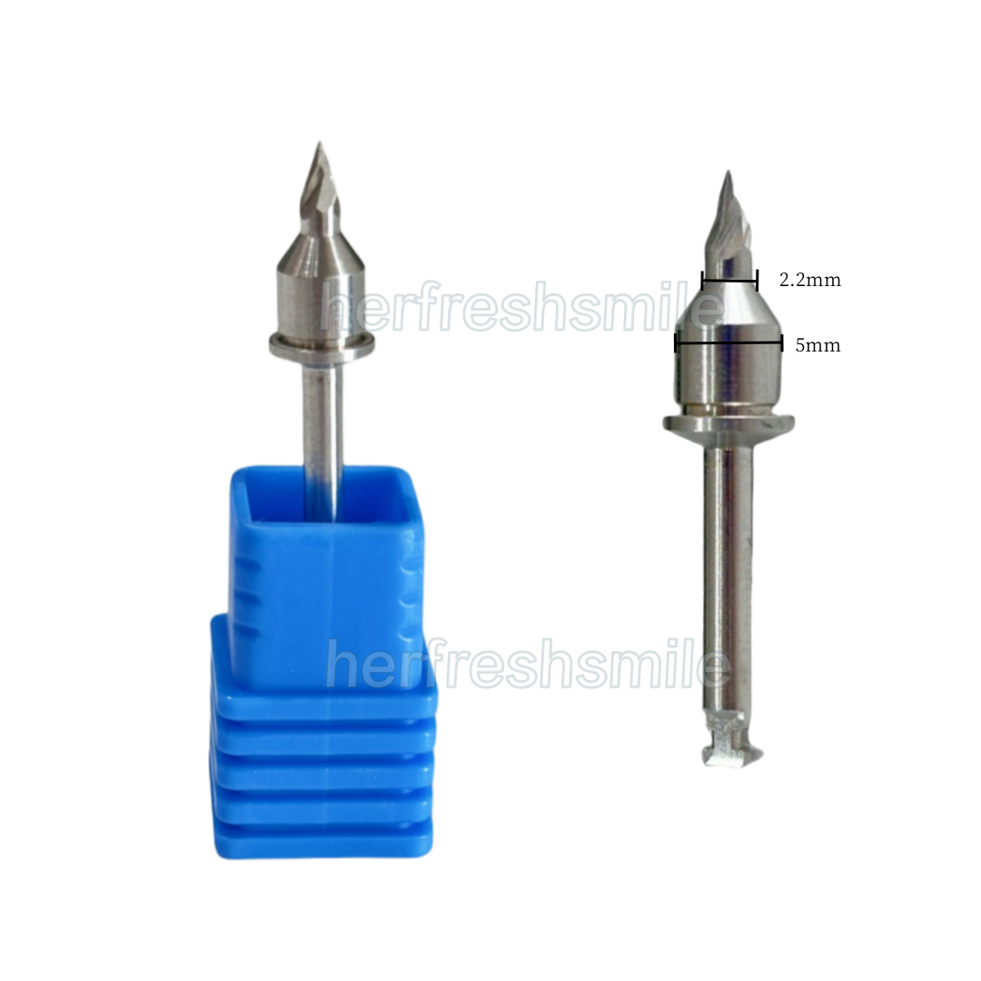 5Sizes Dental Initial Drill Lance Pilot Conical Drills Guide Marking Hole Drill