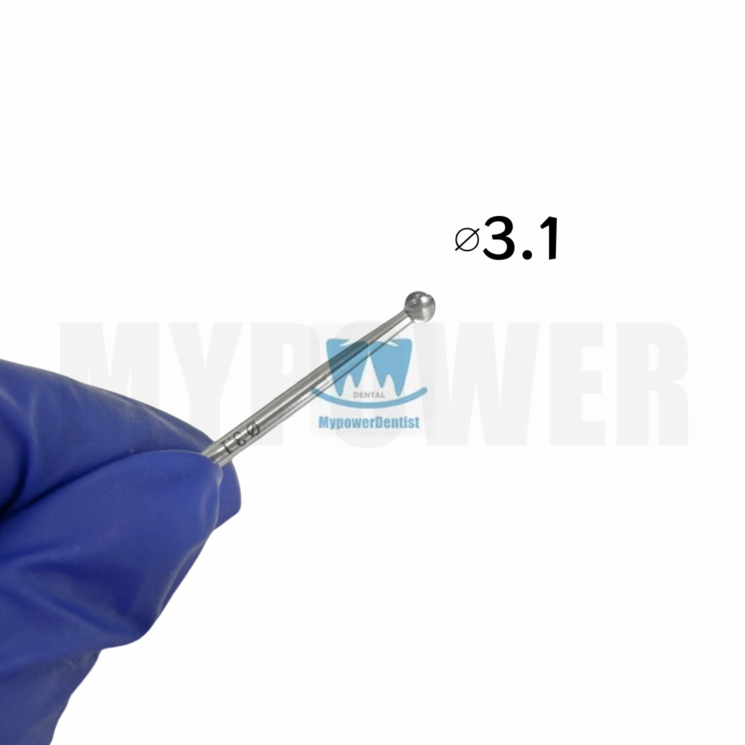 5 Größen Dental Runde Kugelbohrer Diamant Knochen Trimmer Grat Formen Bohrer Fräser - Bild 20 von 22
