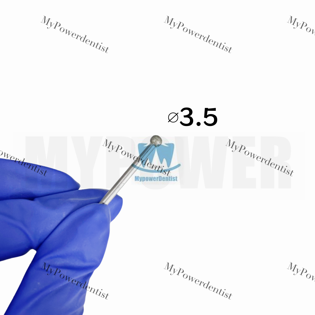 5 Größen Dental Runde Kugelbohrer Diamant Knochen Trimmer Grat Formen Bohrer Fräser - Bild 21 von 22