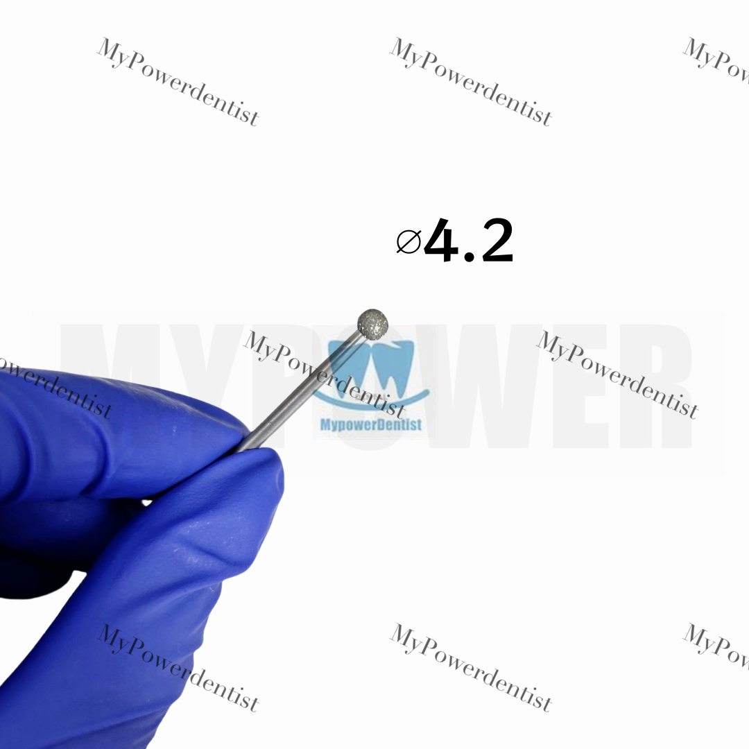 5 Größen Dental Runde Kugelbohrer Diamant Knochen Trimmer Grat Formen Bohrer Fräser - Bild 22 von 22