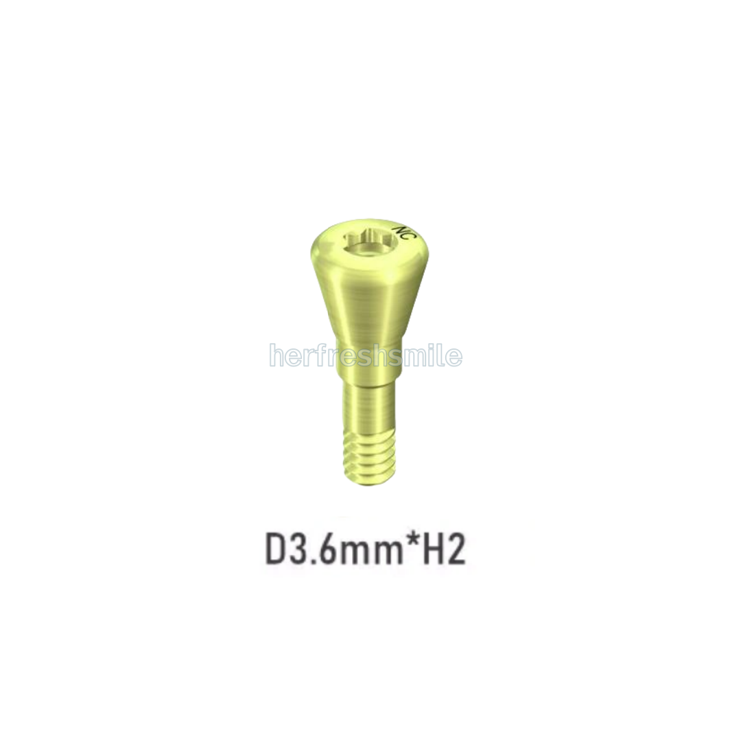 Dental Healing Abutment Caps NC ∅3.6/4.8mm Fit Straumann ITI Screw Golden