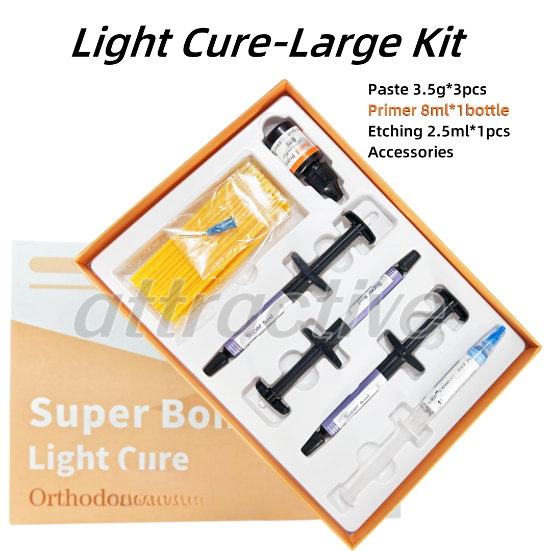 Dental Light Curing Orthodontic Composite Resin Direct Paste Adhesive Bond L-Kit