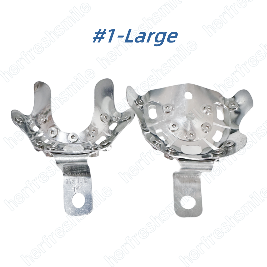 Dental Soft Trays Aluminum Leaky Teeth Double-Layer Teeth Removable Trays L/M/S