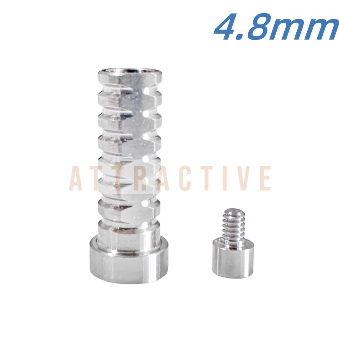 Dental 4.8/5.0 Titanium Temporary Cylinder Multi Unit Tiny Screw Abutment FitOss
