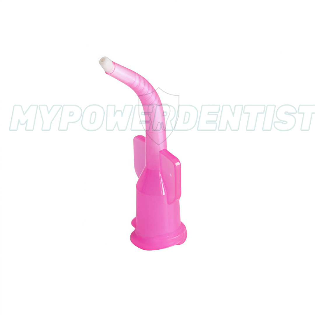 Tornillo dental puntas de cepillo jeringa entrega forro aplicador puntas de cepillo rosa/azul - Imagen 8 de 9