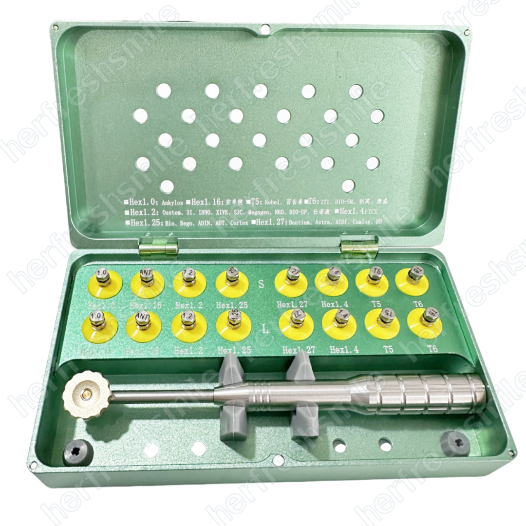 Dental Universal Implant Screwdriver Tool Hand Torque Wrench Screw Tool Kit
