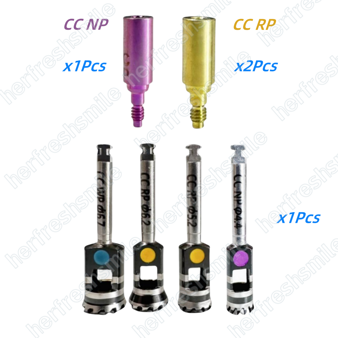 Dental Trimming Bone Mill Profiler Grinding Burs TCC Guide Drill Fit NOBEL NP RP