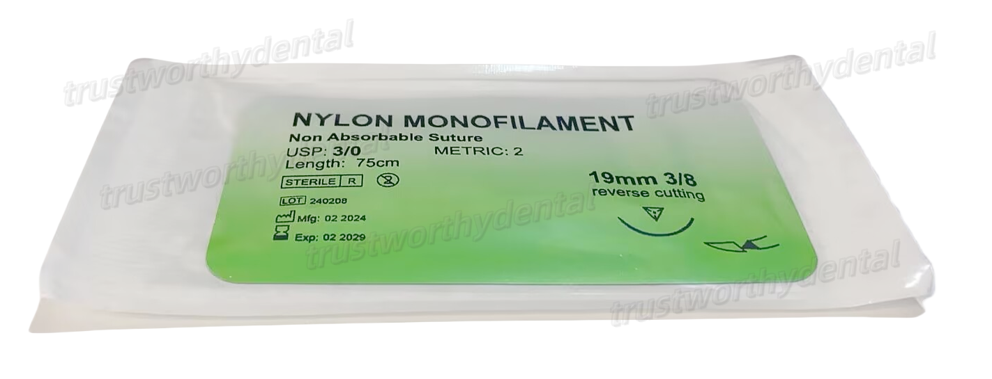 Dental Nylon Training Suture 3/0 5/0 Reverse Cut Metric Study Sutures
