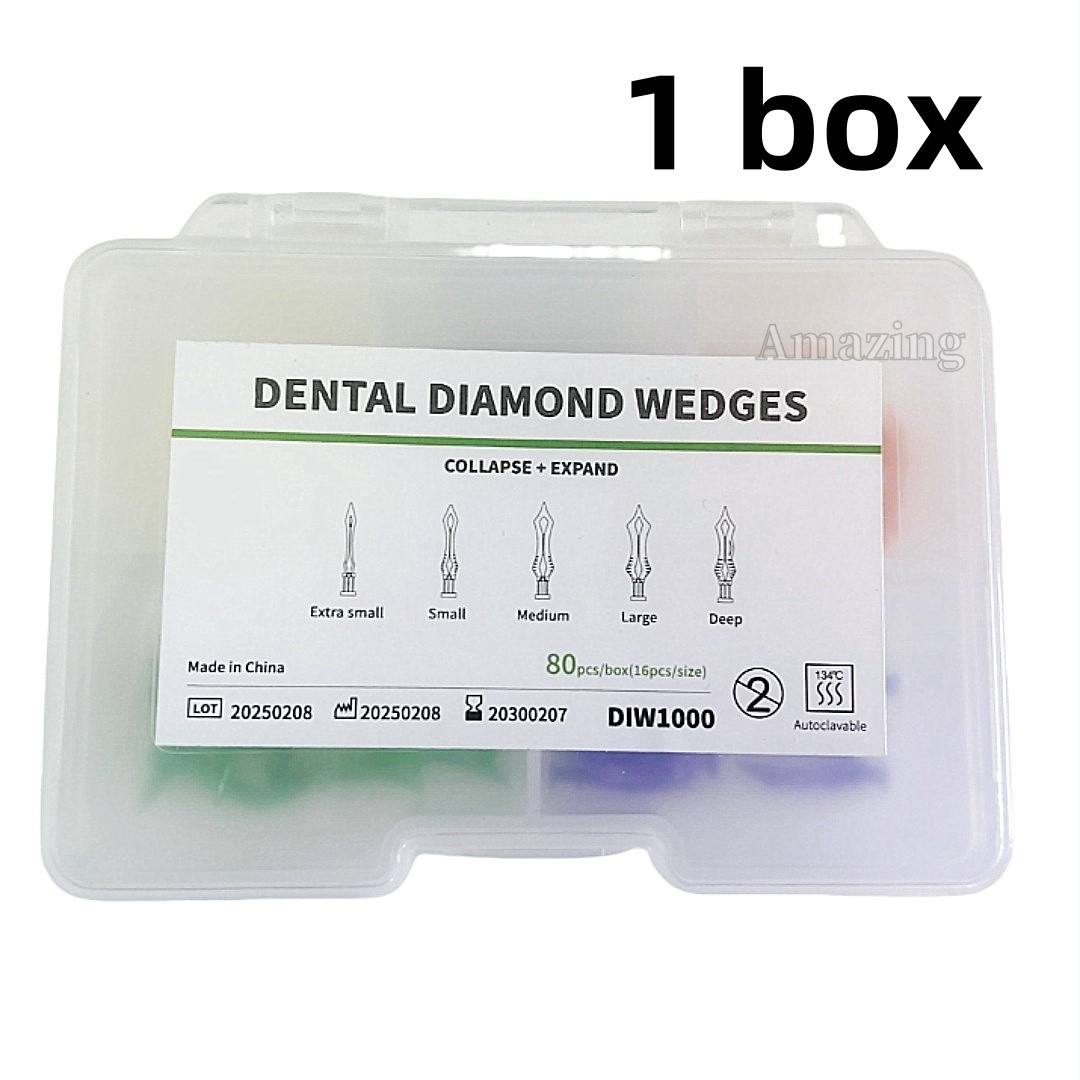 Dental Diamond Wedges Marginal Seal Wedge Flexible Collapse Expand Fits Bioclear