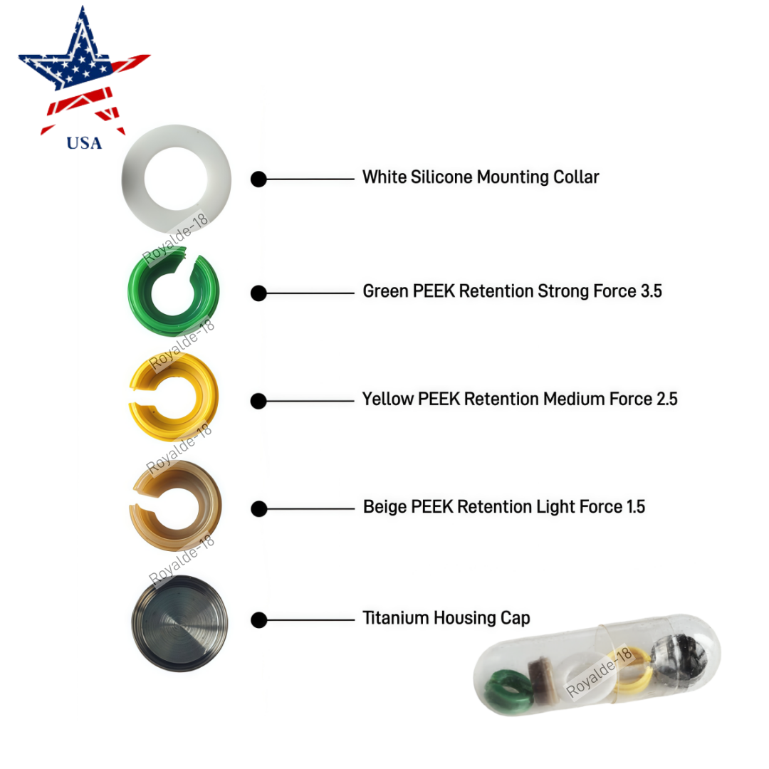 Novaloc Retention Inserts Caps Tool Dental Peek Matrix Locator Housing Mounting