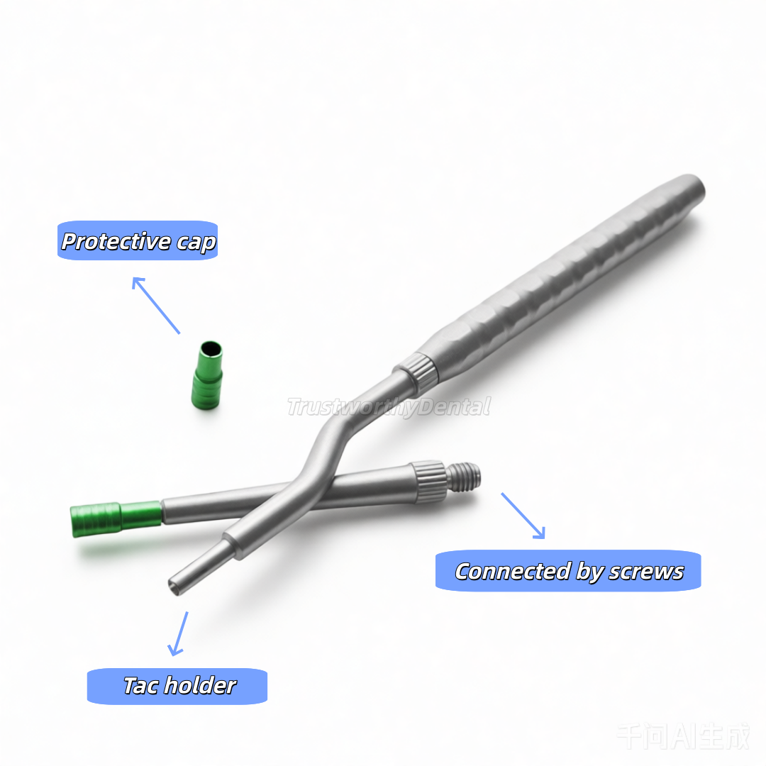 Dental GBR Bone Tack Titanium Pins Membrane Fixation Stabilization Pin Handle