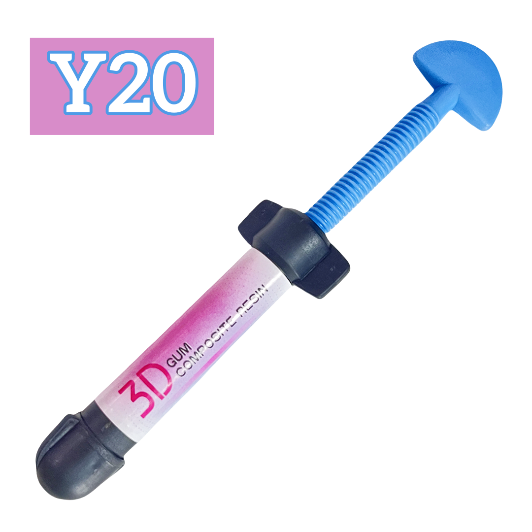 Dental Gum Gingiva Resin Composite Syringe Pink Resin 3D Aesthetic Light Cure