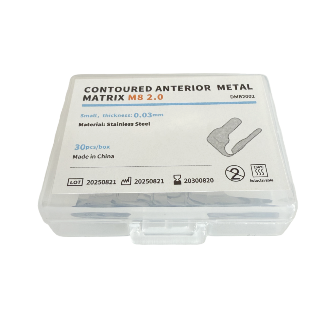 Dental Sectional Contoured Anterior Metal Matrix Bands M8 2.0 Matrice S/M
