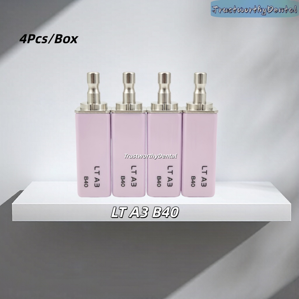 1Pc Dental Lithium Disilicate Block B40 Glass Ceramic LT Sirona Cerec Milling