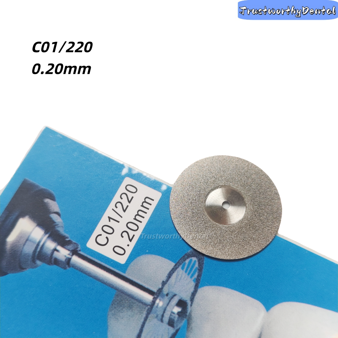 Dental Diamond Disc Disks 0.20mm Ultra-thin Double Sided Cutting Polishing Tools