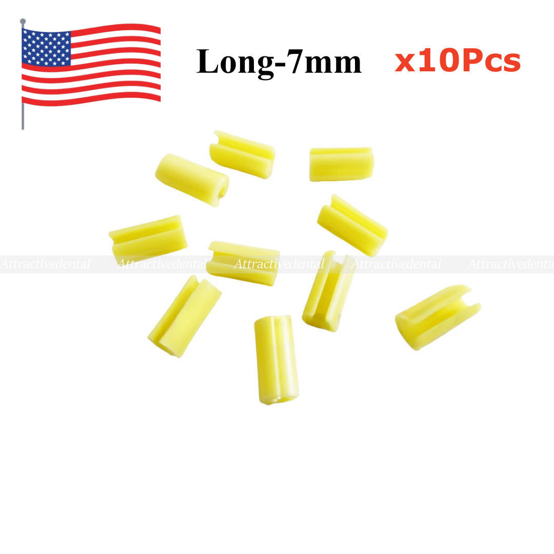 10x Dental Rider Female Yellow Riders Blue Hader Bar Attachment Denture USA