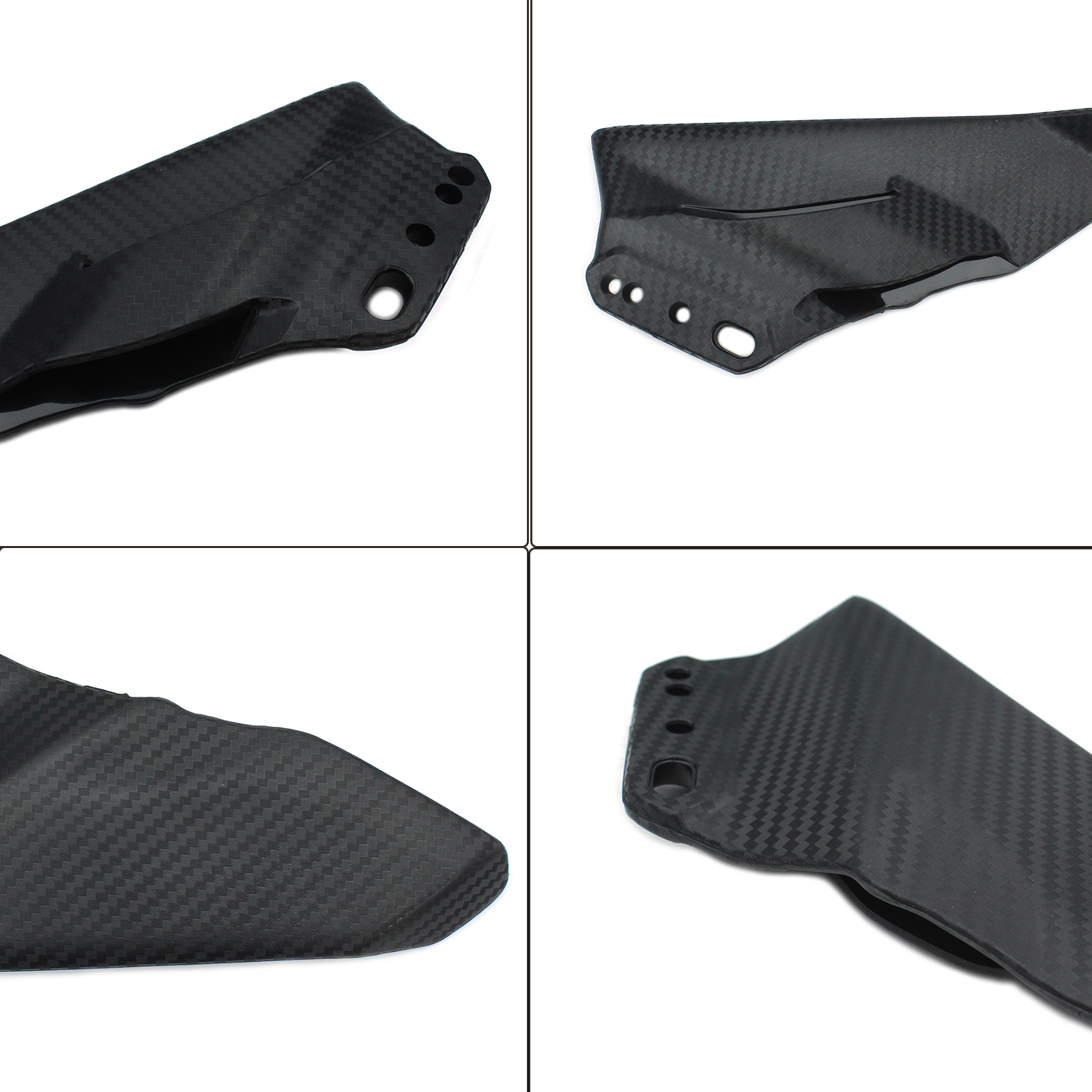 Universal Motorcycle Aerodynamic Rear Mirror Winglets Street For Honda Suzuki - Bild 13 von 17