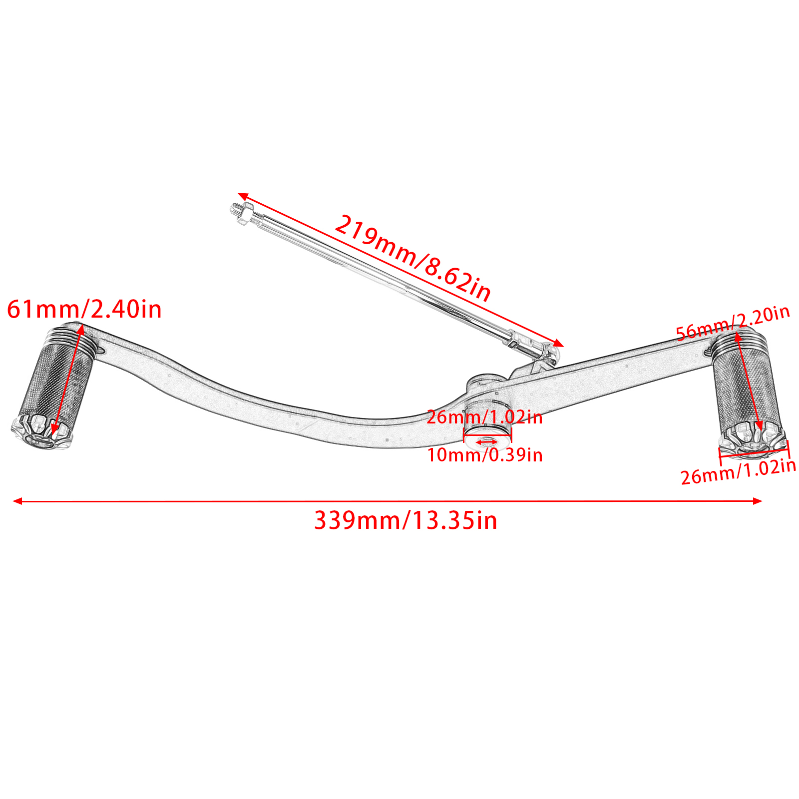 1x Gear Shifter Heel-Toe Shift Lever+Rod For Kawasaki Vulcan S ABS/SE/Cafe 2015- - Bild 20 von 22