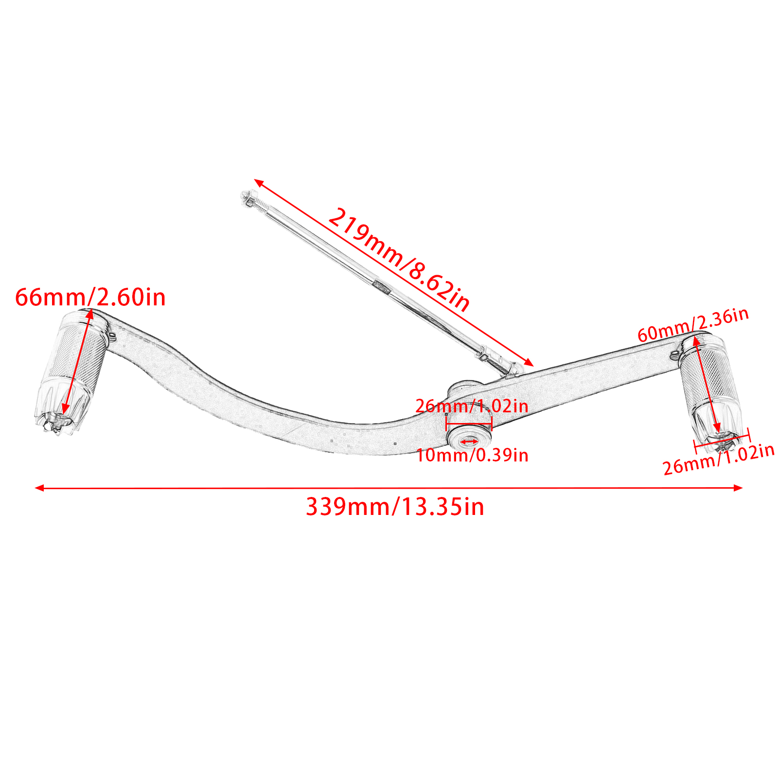 1x Gear Shifter Heel-Toe Shift Lever+Rod For Kawasaki Vulcan S ABS/SE/Cafe 2015- - Bild 18 von 22