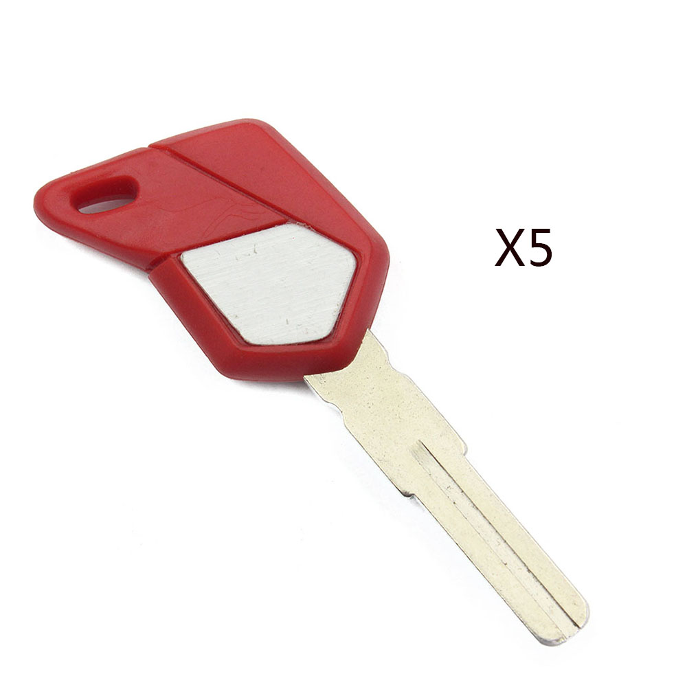 1/5pc Uncut Black Key Replacement For MV Agusta F4 1000 F4 R Brutale 920/1090 - Picture 3 of 6