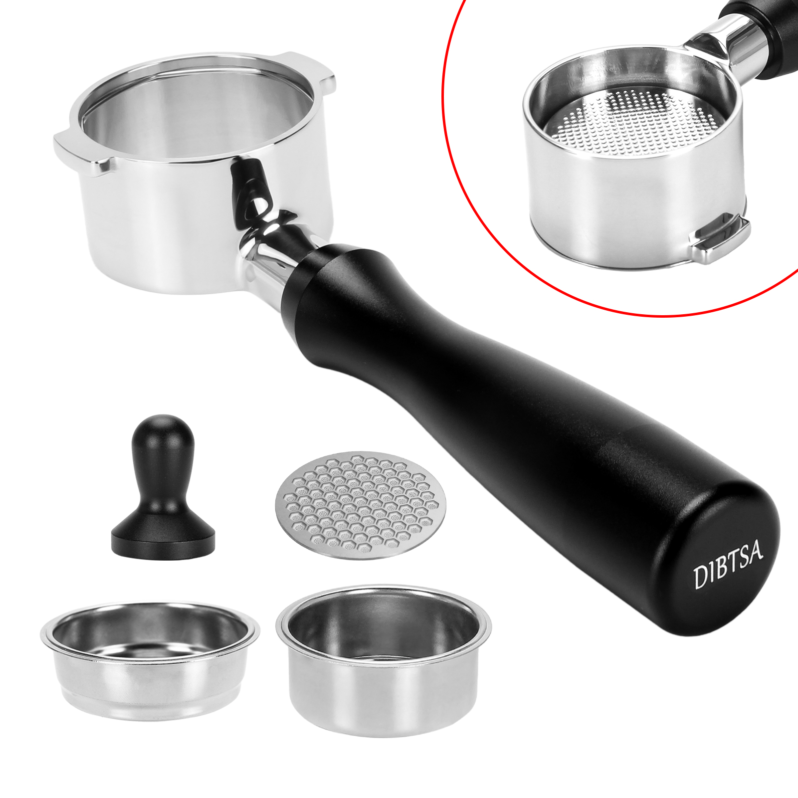 51mm Coffee Portafilter For De'Longhi ECO310 EC341 EC221 EC410 EP36.31 ECP35.31 - Picture 17 of 20