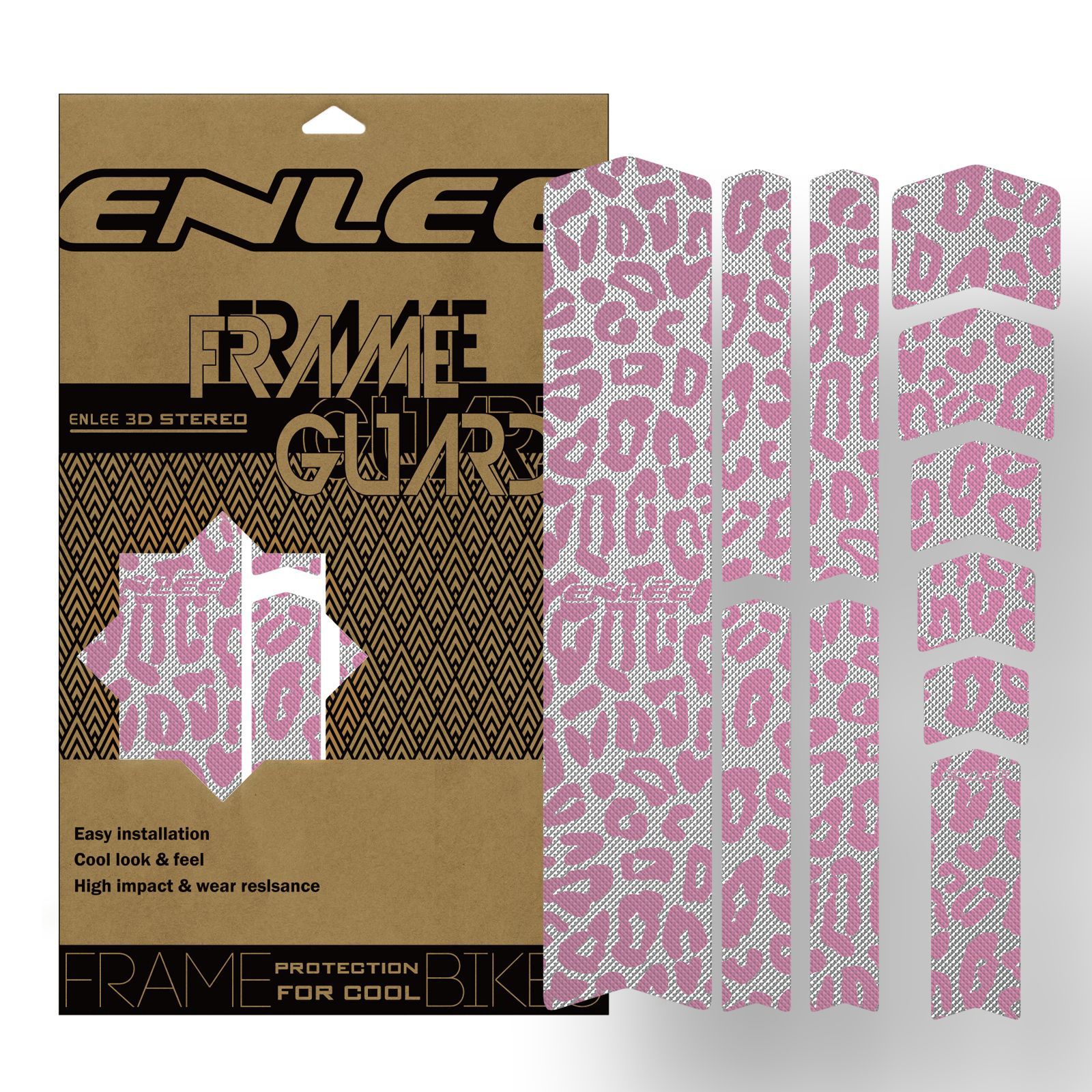 ENLEE Bike PVC Frame Fork Decals Stickers MTB Bicycle Guard MTB Protection Film