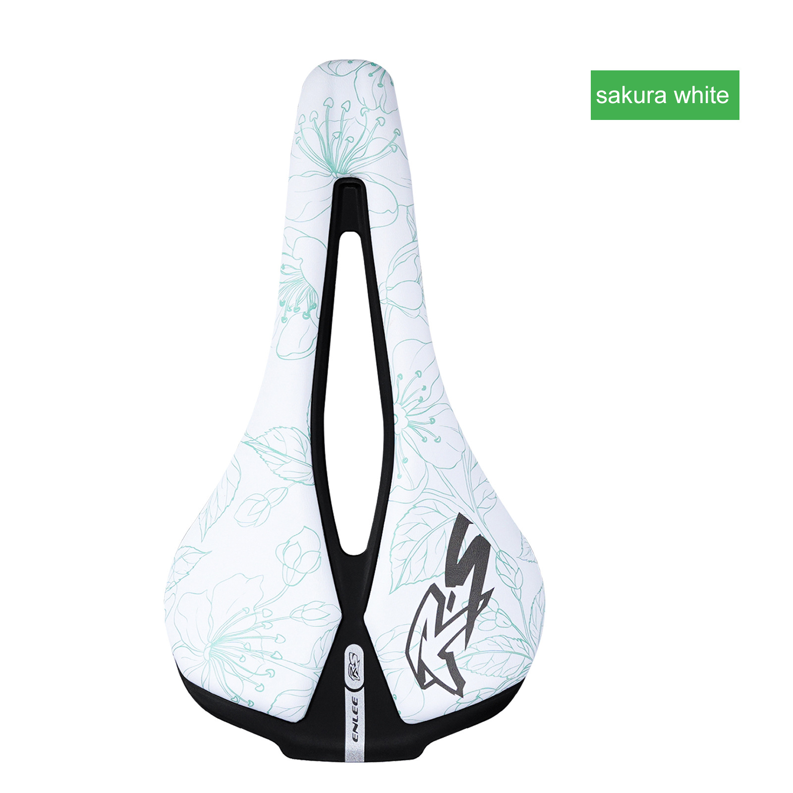 ENLEE Bicycle Cycling PU Leather Saddle Mountain Bike Comfortable Cushion Seat
