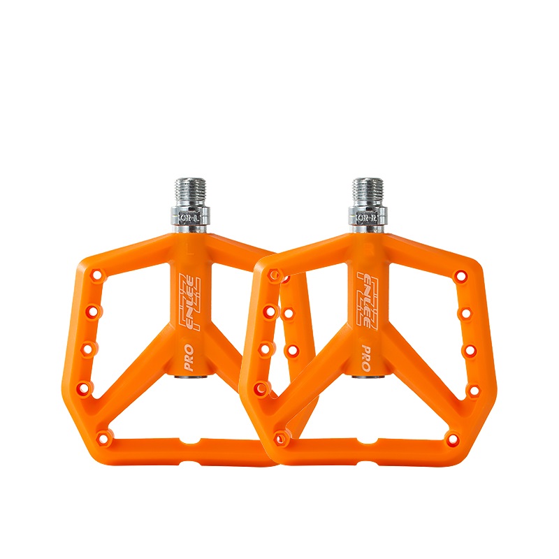 ENLEE MTB Bike Nylon Pedals Lightweight Widen 9/16inch DU Bearing Pedals 1 Pair
