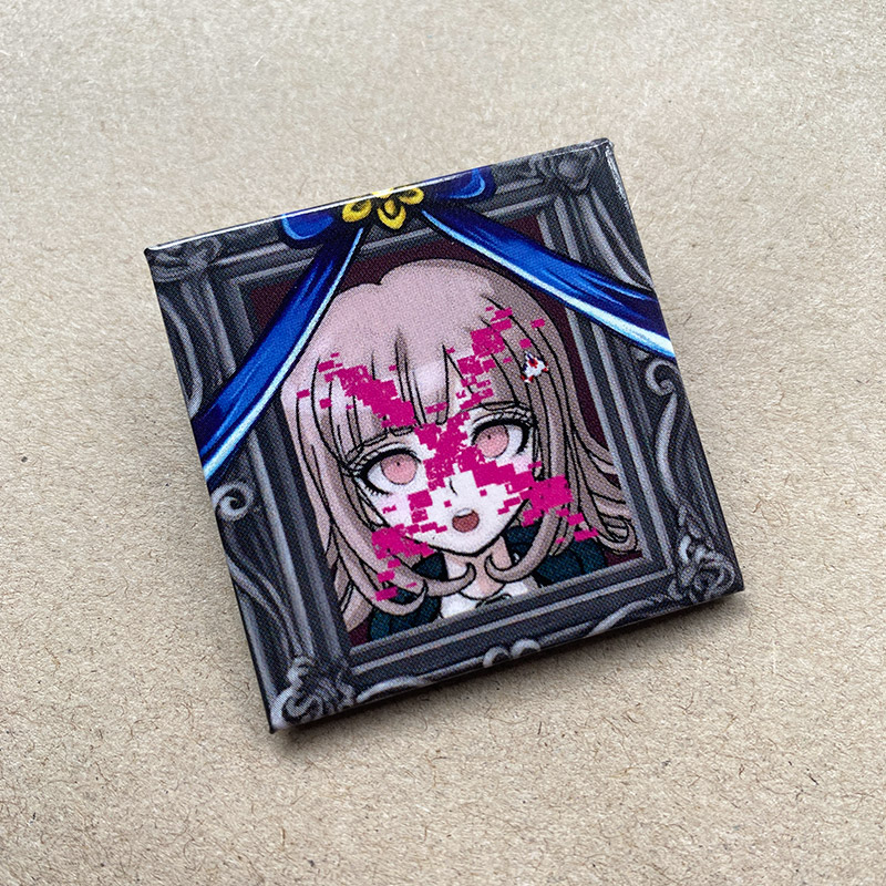 Danganronpa Mikan Tsumiki Enoshima Junko Death Acrylic Badges Model 4X4Cm - Picture 3 of 13