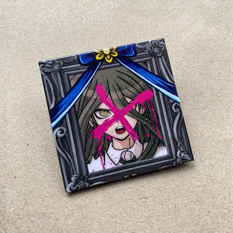 Danganronpa Mikan Tsumiki Enoshima Junko Death Acrylic Badges Model 4X4Cm - Picture 5 of 13