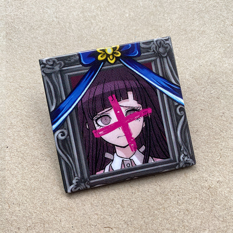 Danganronpa Mikan Tsumiki Enoshima Junko Death Acrylic Badges Model 4X4Cm - Picture 6 of 13