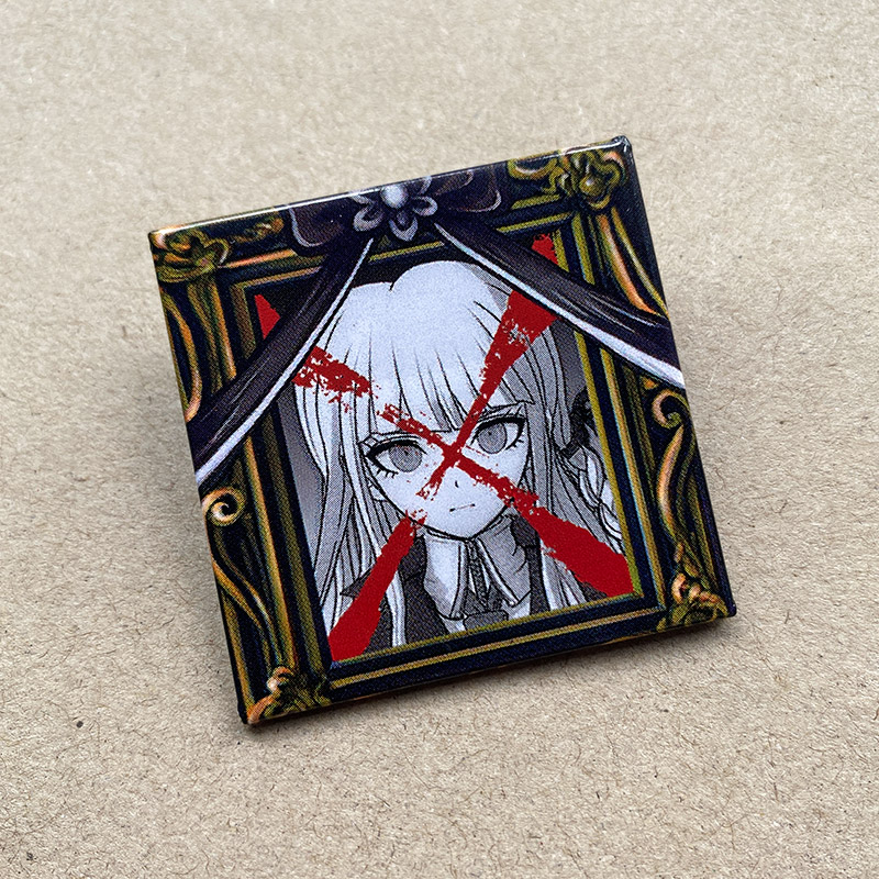 Danganronpa Mikan Tsumiki Enoshima Junko Death Acrylic Badges Model 4X4Cm - Picture 7 of 13