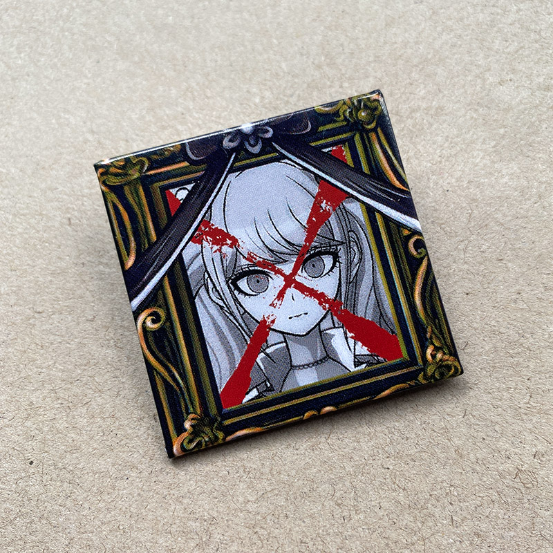 Danganronpa Mikan Tsumiki Enoshima Junko Death Acrylic Badges Model 4X4Cm - Picture 9 of 13