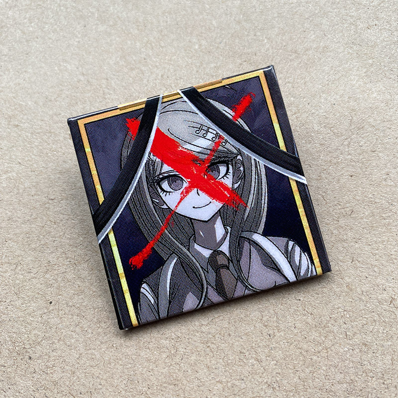 Danganronpa Mikan Tsumiki Enoshima Junko Death Acrylic Badges Model 4X4Cm - Picture 13 of 13