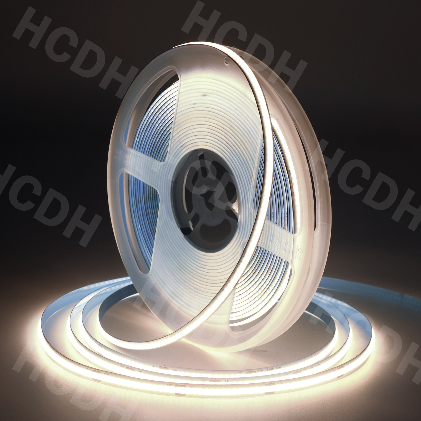 5meter COB LED Strip 5V 12V 24V Flexible Cuttable Tape Light Warm White 3000K - Picture 18 of 19